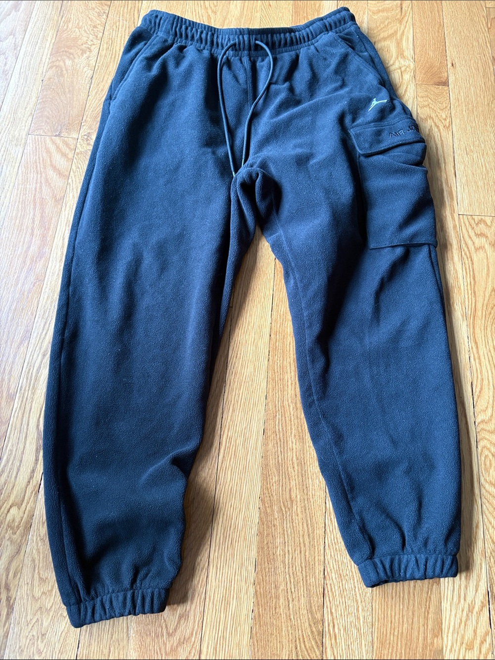 Jordan Black Fleece Cargo Pants with Jumpman Logo